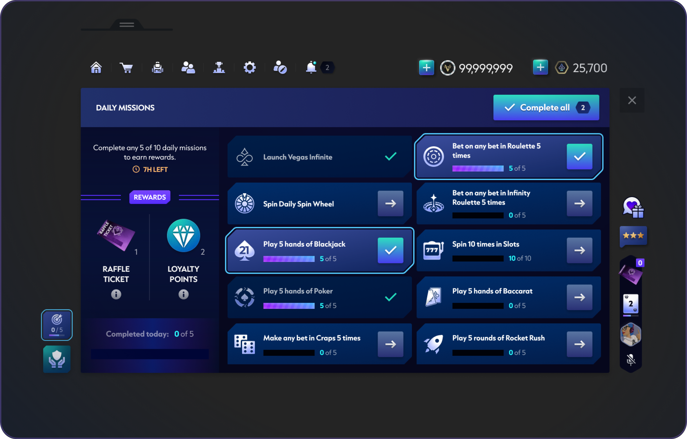 Compact mission list interface exploration.